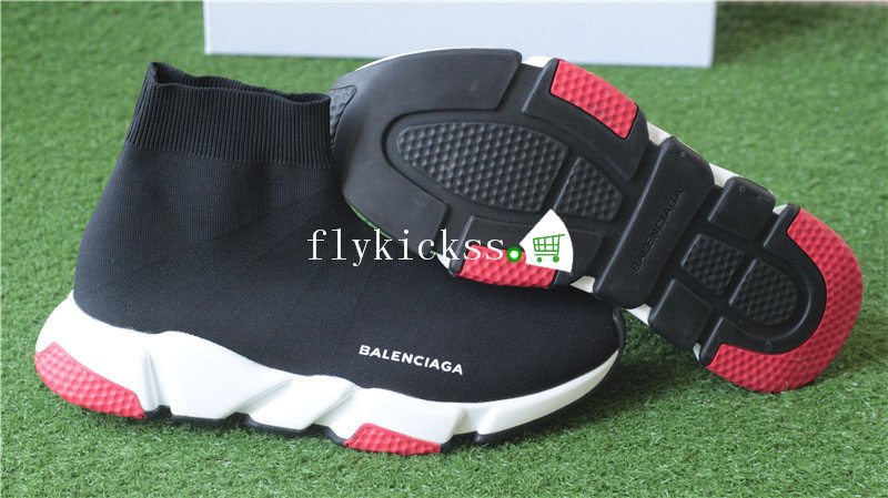 Balenciaga Speed Trainer Sock Black Red